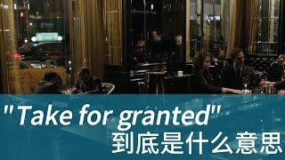 美国人经常说的 Take for granted 到底是什么意思？| 学会用英文电影美剧台词掌握地道美式英语 | 常用口语表达 惯用语 俗语 固定短语 English idioms