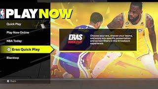 How To Play Eras Quick  Play With Friends in NBA 2k25 (Play Now Online With Friends)