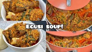 MY SECRET YET VERY TASTY EGUSI SOUP RECIPE || CHEF MAAH