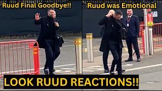 Van Nistelrooy Looks EMOTIONAL as he leaves Man United after SACKING, Look his REACTIONS 