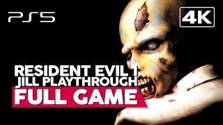 Resident Evil 1 (Jill Playthrough) | Full Gameplay Walkthrough (PS5 4K60FPS) No Commentary