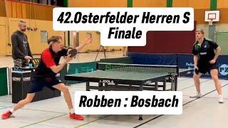 42.Osterfelder Turnier [Herren-S  Finale] | L.Bosbach(2254TTR) : B.Robben(2028TTR)