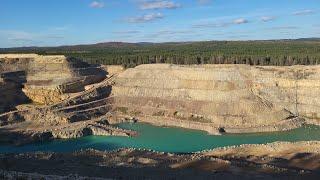 PIĘKNA UCIĄŻLIWA DLA MIESZKAŃCÓW ZALESIA GOLCZOWSKIEGO KOPALNIA DOLOMITU.