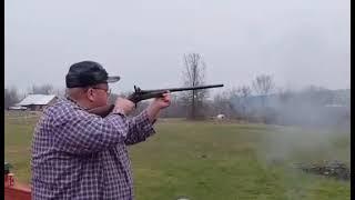 Shooting my 1860s black powder Zulu shotgun 12g