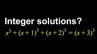 Solving a cubic equation and looking for integer solutions. Substitution rules.