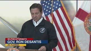 Governor DeSantis in Sarasota to announce $100,000 in storm relief to educators