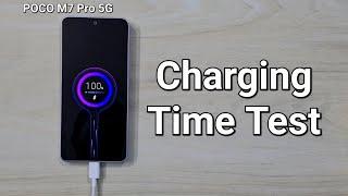 POCO M7 Pro 5G Charging Time Test | 45W Charging