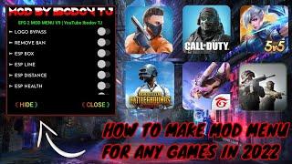 HOW TO MAKE VIP MOD MENU FOR ANY GAME | FULL TUTORIAL | NEW PROJECT MOD MENU