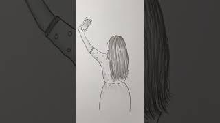 How to draw Girl Backside / Girl drawing ideas / Arun Easy Art