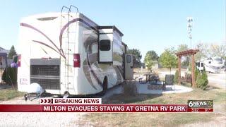 Hurricane Milton evacuees staying at Omaha metro RV park