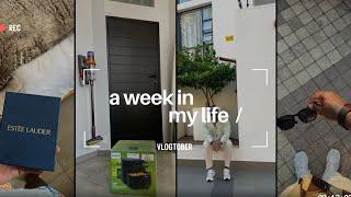 #vlogtober another day another vlog + grocery shopping +cook with me + estee Lauder drop +shooting