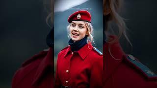 Beautiful Military Officer Singing KATYUSHA #femalesoldier