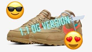 REAL VS FAKE NIKE OFF WHITE AIR MAX 90 DESERT ORE from: KjClubJoy