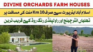 Divine Orchard Farmhouses is just 10 km from Islamabad Airport, nearest to Thalian Interchange and