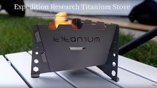 -Expedition Research- Titanium Solid Fuel Stove Setup and Test