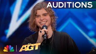 Oscar Stembridge Performs Inspiring Original, "What If" | Auditions | AGT 2024