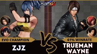 KOF XV️ZJZ  (Leona/Duo Lon/Nakoruru) vs TRUEMAN WAYNE (Kyo/Kim/Iori)️Replay Match - 12/24