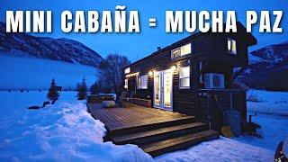 24 Horas viviendo en una MINI CABAÑA DE CAMPO CANADIENSE  | VIDEO PARA RELAJARSE | Cris y Becca