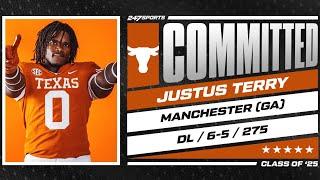 BREAKING: 5-star DL Justus Terry commits to Texas LIVE on 247Sports | No. 9 Overall Player