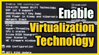 How to Enable Intel Virtualization Technology in Windows 10 or 11 Bios Menu (Mobile Gaming PC)