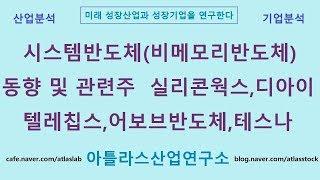 시스템반도체(비메모리반도체) 동향 및 관련주, 실리콘웍스,텔레칩스,어보브반도체,디아이,아이앤씨,알파홀딩스 주식투자_아틀라스산업연구소 성장산업 연구