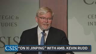 Book Event - "On Xi Jinping" with Ambassador Kevin Rudd