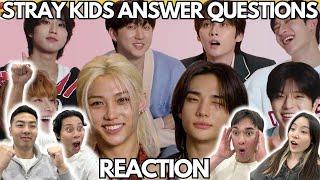 Stray Kids Answer Questions About Each Other | Teen Vogue REACTION!!