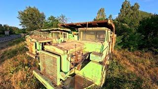 Old Euclid V12 Detroit Diesel Trucks Frozen in Time