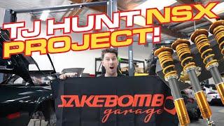 Tj Hunt + SakeBomb Garage! FPSpec Coilovers on his Junkyard Acura NSX!!