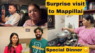 Surprise ஆ வந்த மாப்பிள்ளை Spl dinner Mama with Babyma