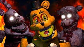 FNAF ПРИЗРАКИ АНИМАТРОНИКОВ УБИЛИ ГОЛДЕН ФРЕДДИ и ЗАСУНУЛИ ЕГО В КОСТЮМ ФРЕДБЕРА !!!