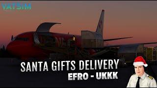  Live: Santa’s Cargo Run in a PMDG 737-800 on VATSIM!