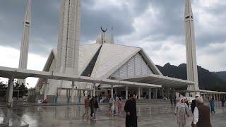 [4K] Walking Tour of Faisal Mosque (Masjid) | South Asia's Largest Mosque Islamabad Pakistan