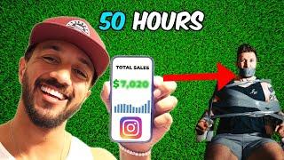 I HACKED His Instagram For 50 Hours And Made Him $7,020