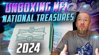 $2,000 National Treasures Football Unboxing – INSANE Triple Rookie Patch Pull!