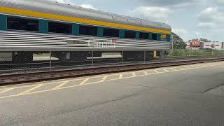 VIA Rail Train Arriving At Cobourg