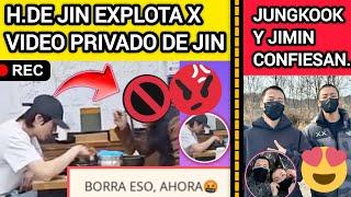 URGENTEH. DE JIN EXPLOTA Y EXIJE BORRAR VIDEO PRIVADO DE JINJIMIN Y JK CONFIESANnoticiasdebts