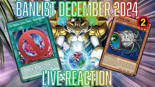 YUGIOH BANLIST December 2024 LIVE REACTION