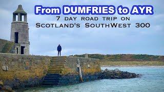 From DUMFRIES to AYR / SCOTLAND South West 300 SW300 Our Road Trip in a Campervan