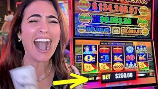 The Craziest Thing Happened When I Bet $250/Spin!!!