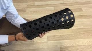 Video of sample K 23 rubber honeycomb mat (production of YPgroup)