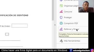 Crear y añadir una firma a un PDF en WINDOWS