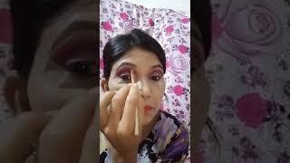 Very easy eye Makeup// step by step eye makeup tutorial//taratari sobai join koro amar family's. a