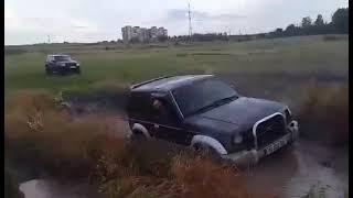 Mitsubishi Pajero off road, Mud, Flood