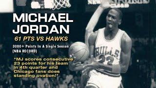 Michael Jordan 61 points vs Atlanta Hawks