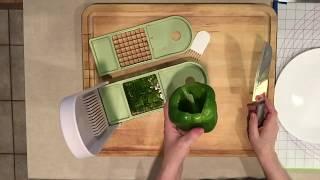 Bell Peppers using the Vidalia Chopping with the Small Grid - Ronda in the Kitchen