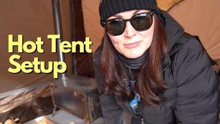 Watch Me Set Up My Hot Tent Before a Snow Storm