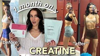 1 MONTH ON CREATINE *Results + Pictures* | Mindbodygreen Creatine Review