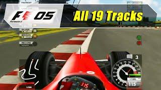 Formula One 05 (PS2) - Driving All 19 Tracks (1080@60)