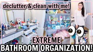 BATHROOM ORGANIZATION! MASSIVE CLEAN WITH ME 2021 + DECLUTTER! | Alexandra Beuter